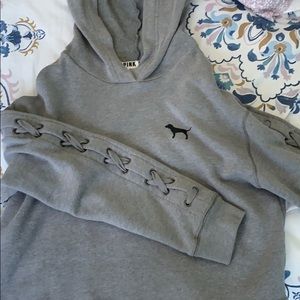 VS Pink Cropped Hoodie